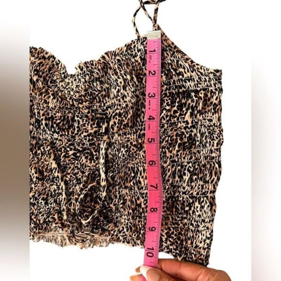 Urban Outfitters animal print top. Adjustable straps, stretchy. Great condition - Picture 8 of 10